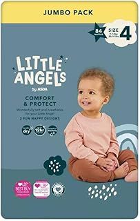 Little Angels Size 4 Nappies Jumbo 84 Pack