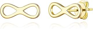 Philip Jones Gold Plated Infinity Stud Earrings