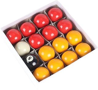 BALLSHOP Pool Balls Set Full Size Standard Size Pool Table Balls UK Regulation Red-Yellow Quality Competition Match
