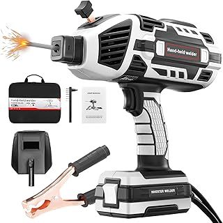Saker Portable Electric Welding Machine,220V Portable Welder Handheld with IGBT Inverter 5 Variable Current Adjustment,Portable ARC Welder Gun, Fits for 3/32″- 1/8″ (2.5-3.2mm) Wire Rods