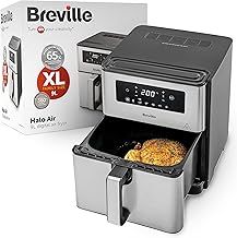 Breville Halo Air Fryer , 9L Digital Air Fryer Oven , 1700W Power for Fast Results , 50% More Energy Efficient , Large Size: 65% More Cooking Space , Fry, Bake, Roast & Grill , [VDF131]
