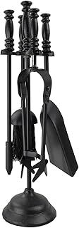 JVL 11-314 Belvoir Fireside Companion Tool Set, Black, One Size