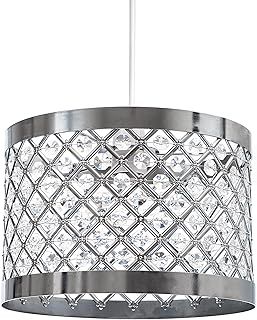 INNOTECK Acrylic Moda Sparkly Ceiling Pendant Light Shade, Steel