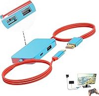 USB C Docking Station for ROG Ally/Switch/Steam Deck, USB C to HDMI/USB-A/PD Cable Multifunctional, Metal Design, 4K HDMI Output forTV/Monitor Laptop/Tablet,Mini US-B Hub Adapter