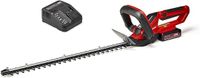 Einhell Power X-Change 18V Cordless Hedge Trimmer With Battery and Charger - 55cm (22 Inch) Cutting Length, Laser-Cut Diamond-Ground Steel Blades - GE-CH 1855/1 Li Hedge Cutter Kit