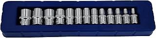 US Pro 13pc 1/4" Dr Shallow Sockets Metric 6 Point Socket CRV 4mm - 14mm New 2077