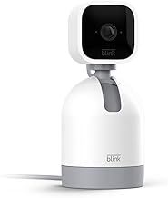 Blink Mini Pan-Tilt Camera | Rotating indoor plug-in pet security camera, two-way audio, HD video, motion detection, Alexa enabled (White)