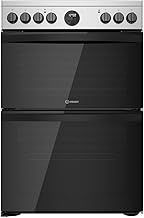 Indesit 60 cm ID67V9HCX/UK Electric Double Freestanding cooker - Stainless Steel