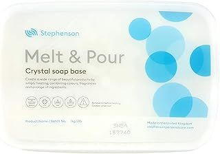 Melt and Pour Soap Base Shea Butter 1kg-5kg SLS FREE (1kg) by Stephenson's Soap