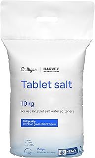 Harvey 10kg Tablet Salt Bag for Water Softeners by Culligan Water | Convenient Carry-Handle | Original Pure Grade A/PDV Food Quality Salt | Premium Solution for Softening Performance (20 x 10KG Bags)