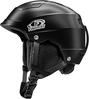 Findway Ski Helmet,Snow Helmet for Adult Men Women Youth with Adjustable Vents, Compatible with Goggles, Winter Outdoor Sports Snowboard Helmet for Snow and Skiing, S/M/L