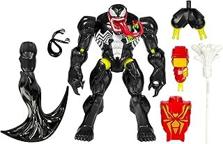 SPIDER-MAN MixMashers Marvel Venom Custom Mix-And-Match Deluxe Action Figure & Accessories, Black