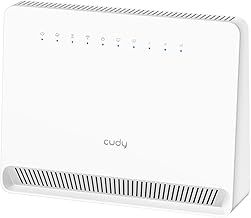 Cudy Unlocked 4G LTE Cat 4 Fast Modem Router with SIM Card Slot, AC1200 WiFi, OpenVPN, Wireguard, IPsec, VPN Client, Antennas Interno, Mesh, LT500E