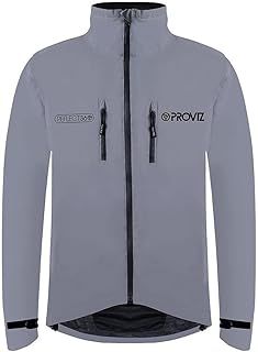 Proviz Men’s City REFLECT360 Reflective Jacket – Cycling Jacket for Men, Waterproof, Windproof, Full Reflectivity, Seam Sealed Hi Vis Cycling Jacket with Fleece Collar