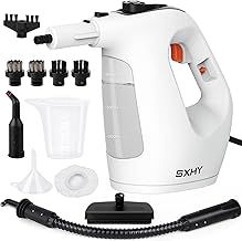 SXHY Portable Steam Cleaners,Steam Cleaner Handheld for the home multi purpose,Transparent Water Tank-11-Piece Accessory Kit for Sofa,Shower,Upholstery,Car and More-Unlimited Use Time Steamer Cleaning