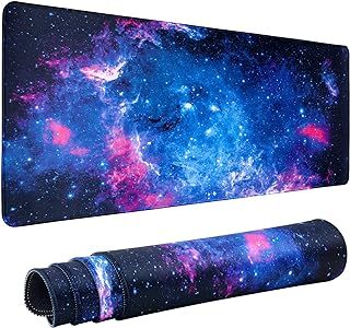 Galaxy Nebula Mouse Mat Non-Slip Rubber Base Gaming Mouse Pad for Computers Laptop Office Desk Accessories Desk Mat (Nebula)