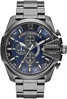Diesel Watch for Men Master Chief Chrono, Three Hand Movement, Stainless Steel Case with a Stainless Steel Strap