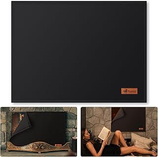 FLASLD Magnetic Fireplace Blanket for Heat Loss, Indoor Fireplace Covers Keep Drafts Out Stops Heat Loss, Fireplace Draft Stopper with Built-in Magnet for Iron Fireplace Frame (36" W x 30" H)