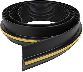Garage Door Seal 10FT Floor Rubber Threshold Heavy Duty Rubber Draught Excluder Weatherproof Weather Stripping Draught Excluder Bottom Rubber Seal for Keeping Garages Clean Dry