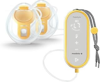 Medela Freestyle Hands-Free Double Electric Breast Pump with Wearable Cups, App Connectivity, Portable and Discreet Design