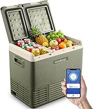 AAOBOSI Camping Fridge 41L, Dual Zone -20°C to 20°C, 12V/24V/230V Compressor Fridge with Basket and App Control, Perfect for Camping, Traveling, Outdoor and Home