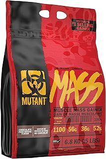 MUTANT Mass | Muscle Mass Gainer | 1100 Calories, 56g Protein, Whole Food Carbs, BCAAs, and Glutamine | Ultimate Hardcore Weight Gainer Shake | (6800g) | (Chocolate Fudge Brownie)
