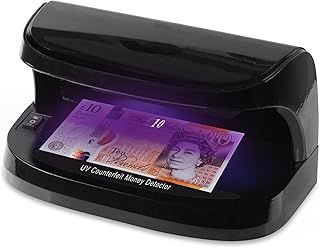 MxMan Counterfeit Money Detector - UV LED Light Fake Counterfeit Money Detector for All Businesses - Note Checker Easily Spots Fake Money Notes - Money Checker to Test ID Authenticity - British Brand