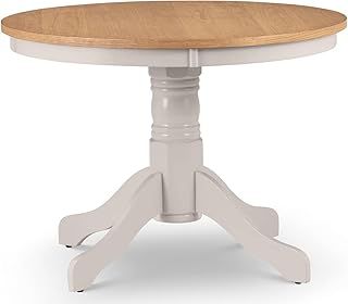 Julian Bowen Davenport Oak/Elephant Grey Round Pedestal Table