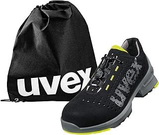 Uvex 1 - Work Shoes - Safety Shoes S1 SRC ESD - Light & Non-Slip - with Shoe Bag - Lime-Black