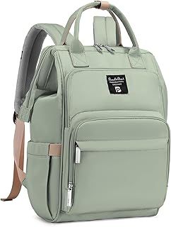 Pomelo Best Baby Changing Backpack Stylish Multifunctional Large Nappy Baby Bag with Changing Mat and Stroller Straps