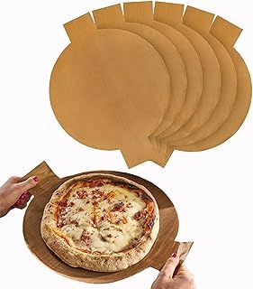 Cooks Professional | Pack of 6 | 32cm Pizza Oven Stone Liner with Handles | Heat-Resistant to Over 450°C | Food Safe | Non-Stick & Reusable | Designed for Pizza Ovens, BBQs, and Baking | Baking Sheet