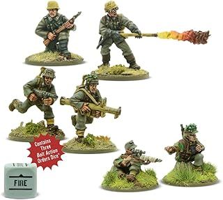 Warlord Games German Army Weapons Teams - 28mm Scale Miniatures for Bolt Action Highly Detailed World War 2 Miniatures for Table-top Wargaming