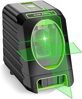 Huepar BOX-1G Green Laser Level with Pulse Mode, 0.2mm Pro Accuracy, Switchable Cross Line Self-Leveling Line Laser, Large Fan Angle with 150 Vertical&130 Horizontal Laser Line, 360° Magnetic Base