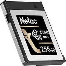 CF2000 256GB CFexpress Type B Memory Card PCIe Gen 3 * 2 NVMe1.4 Max Read 1750MB/s Max Write 550MB/s for Professional Photographers and Videographers Vloger (Black Gold)