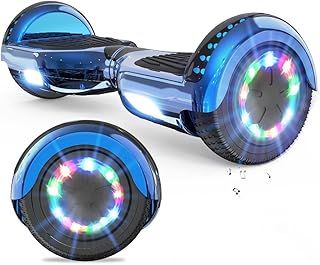Hoverboard, 6.5 Inch Two Wheel Hoverboard with Bluetooth Speaker with LED Light for Kids and Adults
