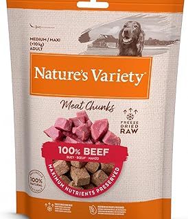 Nature's Variety Freezed Dried 100% Beef Chunks for Adult Dogs - 50 g