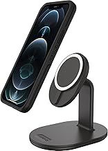 OtterBox Wireless MagSafe Charging Stand, Strong Magnetic Alignment and Attachment with MagSafe, Sleek Device Charging Station for iPhone, Black