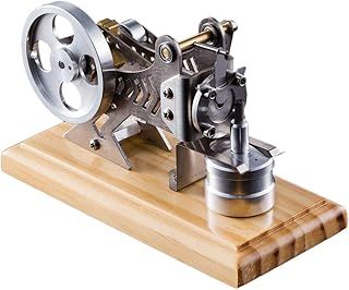POXL Vacuum Flame Licker Eater Stirling Engine Model Motor Steam Powered Toy for Kids Over 8 Years Old