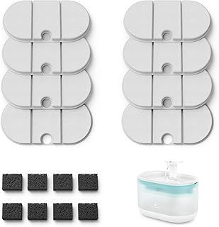 PETLIBRO Capsule Cat Water Fountain Filters, 8 Pack Filters for Ultra Quiet Pet Water Fountain, Replacement Filters with Quadruple Filtration System for Cat Drinking Fountain