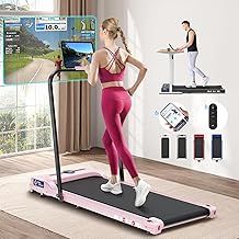 Walking Pad Treadmill, Under Desk Treadmills for Home Office with LED Display, Bluetooth Speaker, Remote Control, SL9-3 in 1, 2.2HP, 1-9KM/H, MS2-4 in 1, 3.2HP, 1-12KM/H, No Assembly