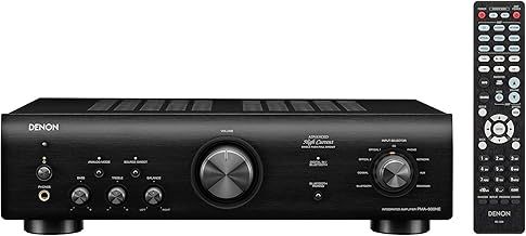 Denon PMA-600NE HiFi Amplifier, Bluetooth, Phono Equalizer, Coaxial and Optical Inputs, Subwoofer Output, Analog Mode, Music Streaming - Black