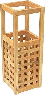 Maribelle Small Square Wooden Umbrella/Walking Stick Storage Bin Stand