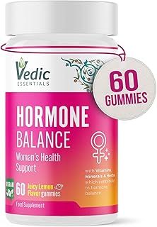 Vedic Hormone Balance Gummies | Natural Support for Female Health- for Teens & Women of All Ages | Essential Vitamins, Minerals & Herbs for Women’s Health | Yummy Lemon Flavour- 60 Vegan Gummies