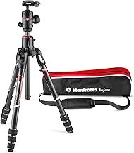 Manfrotto Befree GT XPRO Carbon Camera Tripod, 496 Centre Ball Head, Twist Lock System, 90 Degree Column, 200PL-PRO Plate, for DSLRs and CSC, Mirrorless, Macro Photography, MKBFRC4GTXP-BH
