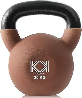 Kettlebells Cast Iron Neoprene Coated Weights Lifting Strength Training Home Gym Exercise