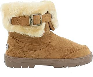 ella Women's Santa Fe Faux Sheepskin Look Fur Lined Warm Ankle Boots (UK