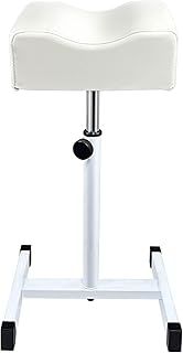 LOVEVLOGY Pedicure Foot Rest,Height Adjustable Pedicure Chair,Non-slip Pedicure Stool for Massage Office or Home,White