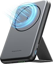 INIU for Magsafe Power Bank, 5500mAh Ultra Slim Wireless Fast Charging Portable Charger with Stand, USB C in & Out Powerbank Battery Bank Only for iPhone 16 15 14 13 12 Pro Max Mini Plus