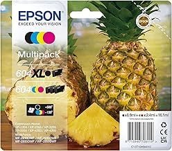 Epson 604XL Pineapple, Genuine Multipack, XL Black Standard Colours Ink Cartridges