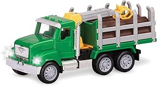 Driven by Battat WH1013Z Micro Toy Crane Arm and Logs – Includes Working Lights and Sounds – Cars and Trucks for Kids Age 3+, Nylon/A